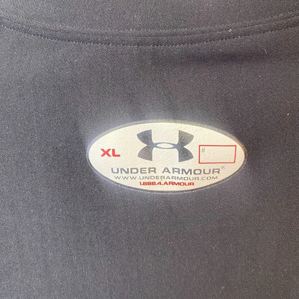 Under Armour Mens XL Black Compression Mock Neck Long Sleeve Base Layer Shirt